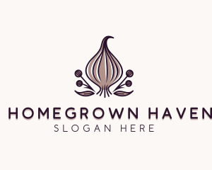 Natural Organic Garlic logo design