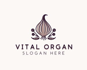 Natural Organic Garlic logo design