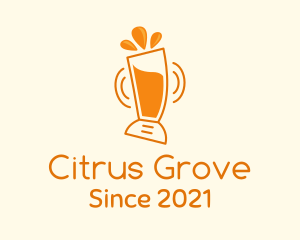 Citrus Orange Blender logo design