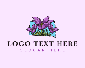 Beautiful Flower - South Dakota Flower logo design