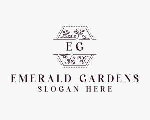 Floral Garden Event logo design