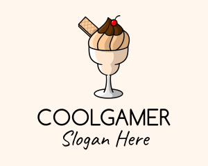 Ice Cream Milkshake  Logo