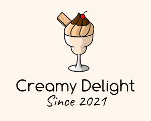 Milkshake - Ice Cream Milkshake logo design