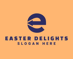 Logistics Company Letter E  logo design