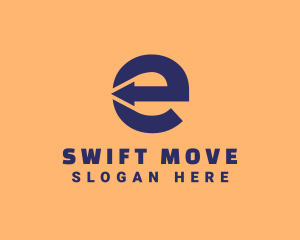 Move - Logistics Company Letter E logo design