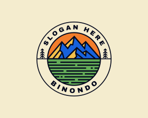 Tourism - Mountain Field Journey logo design