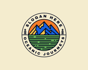 Mountain Field Journey logo design