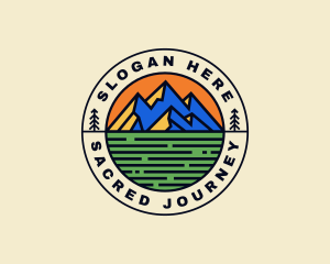 Mountain Field Journey logo design