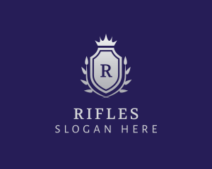Expensive - Silver Crown Shield Firm logo design