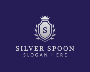 Silver Crown Shield Firm logo design