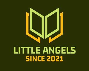 Review Center - Minimalist Book Page logo design