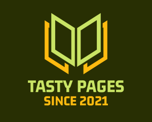 Minimalist Book Page logo design