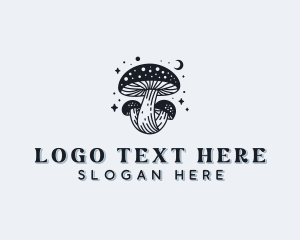 Shrooms - Fungus Mushroom Dispensary logo design