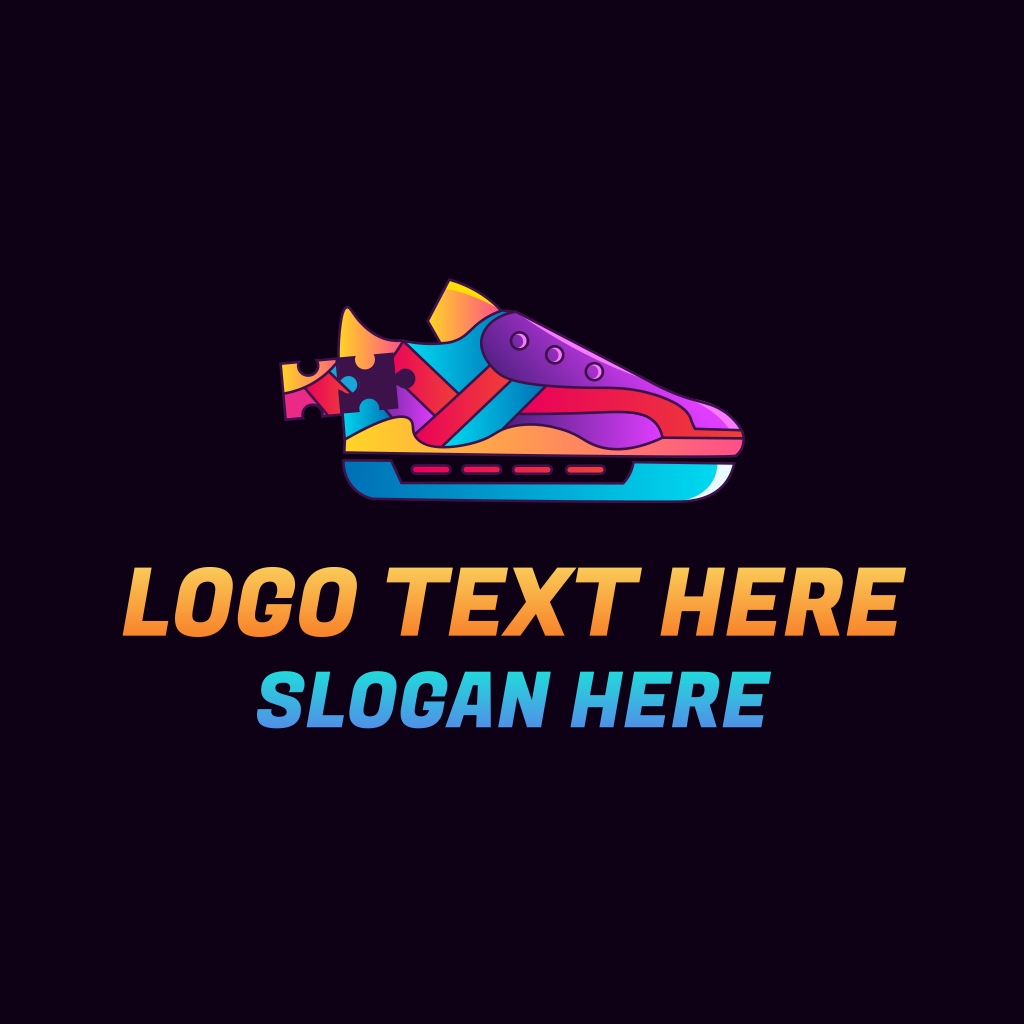 Colorful Shoe Puzzle Logo | BrandCrowd Logo Maker