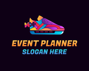 Shoe - Colorful Shoe Puzzle logo design