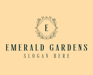 Wedding Event Floral logo design