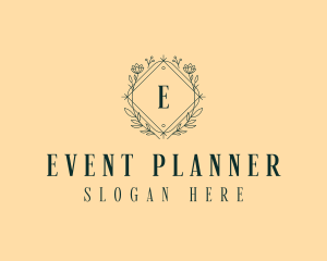 Wedding Event Floral logo design