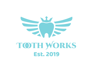 Royal Winged Tooth logo design