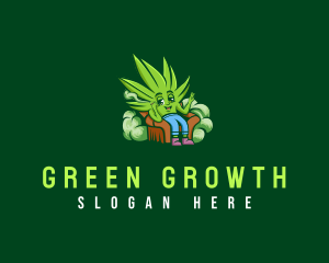 Smoke Cannabis Weed logo design