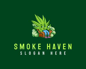 Smoke Cannabis Weed logo design