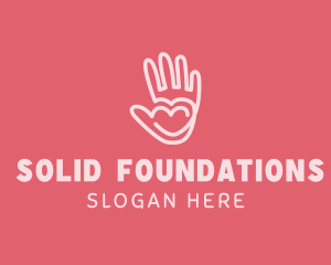Hand Heart Foundation logo design