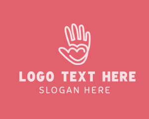 Lover - Hand Heart Foundation logo design