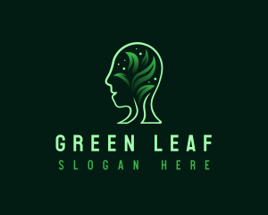  Mental Health Leaf logo design