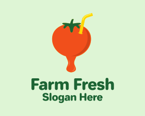 Fresh Tomato Juice  logo design