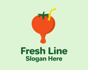 Fresh Tomato Juice  logo design