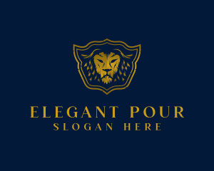 Elegant Royalty Lion logo design