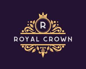 Luxury Royal Crown Ornament logo design