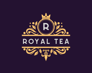 Luxury Royal Crown Ornament logo design