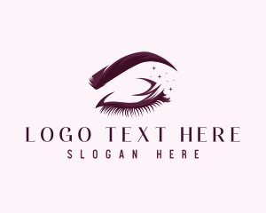 Glam - Eyelash Beauty Cosmetics logo design