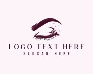 Lady - Eyelash Beauty Cosmetics logo design