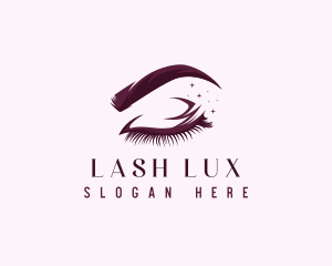 Mascara - Eyelash Beauty Cosmetics logo design