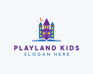 Daycare Castle Kindergarten logo design