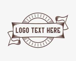 Hipster Retro Business logo design