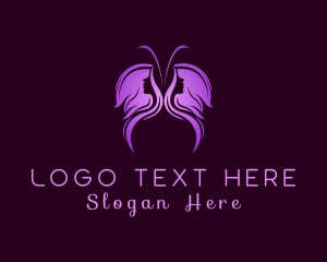 Glam - Butterfly Beauty Cosmetics logo design