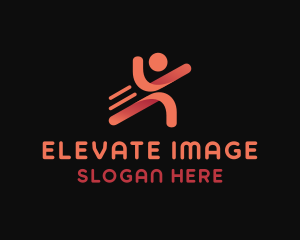 Athlete Fitness Person logo design