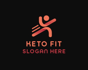 Athlete Fitness Person logo design