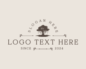 Vintage - Rustic Nature Tree logo design