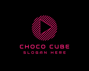 Vlog - Media Player Vlog logo design