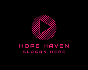 Neon - Media Player Vlog logo design