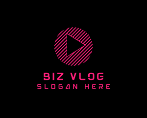 Media Player Vlog logo design