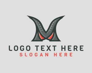 Villain - Monster Clan Letter M logo design