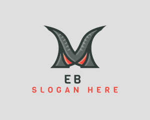 Scary - Monster Clan Letter M logo design