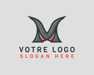 Villain - Monster Clan Letter M logo design