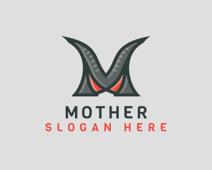 Monster Clan Letter M logo design