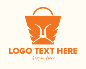 Supermarket - Orange Lion Bag logo design