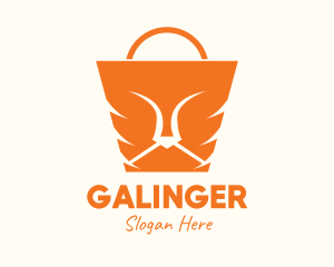 Supermarket - Orange Lion Bag logo design